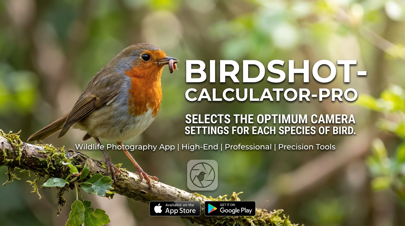 BirdShot Pro camera settings calculator