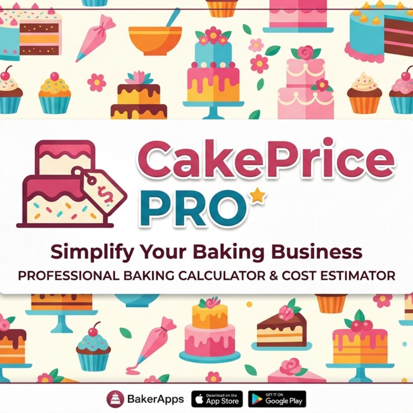 CakePrice Pro cake pricing calculator for bakers
