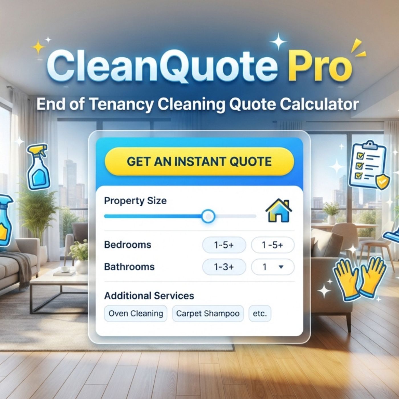 CleanQuote Pro — End of Tenancy Cleaning Quote Calculator