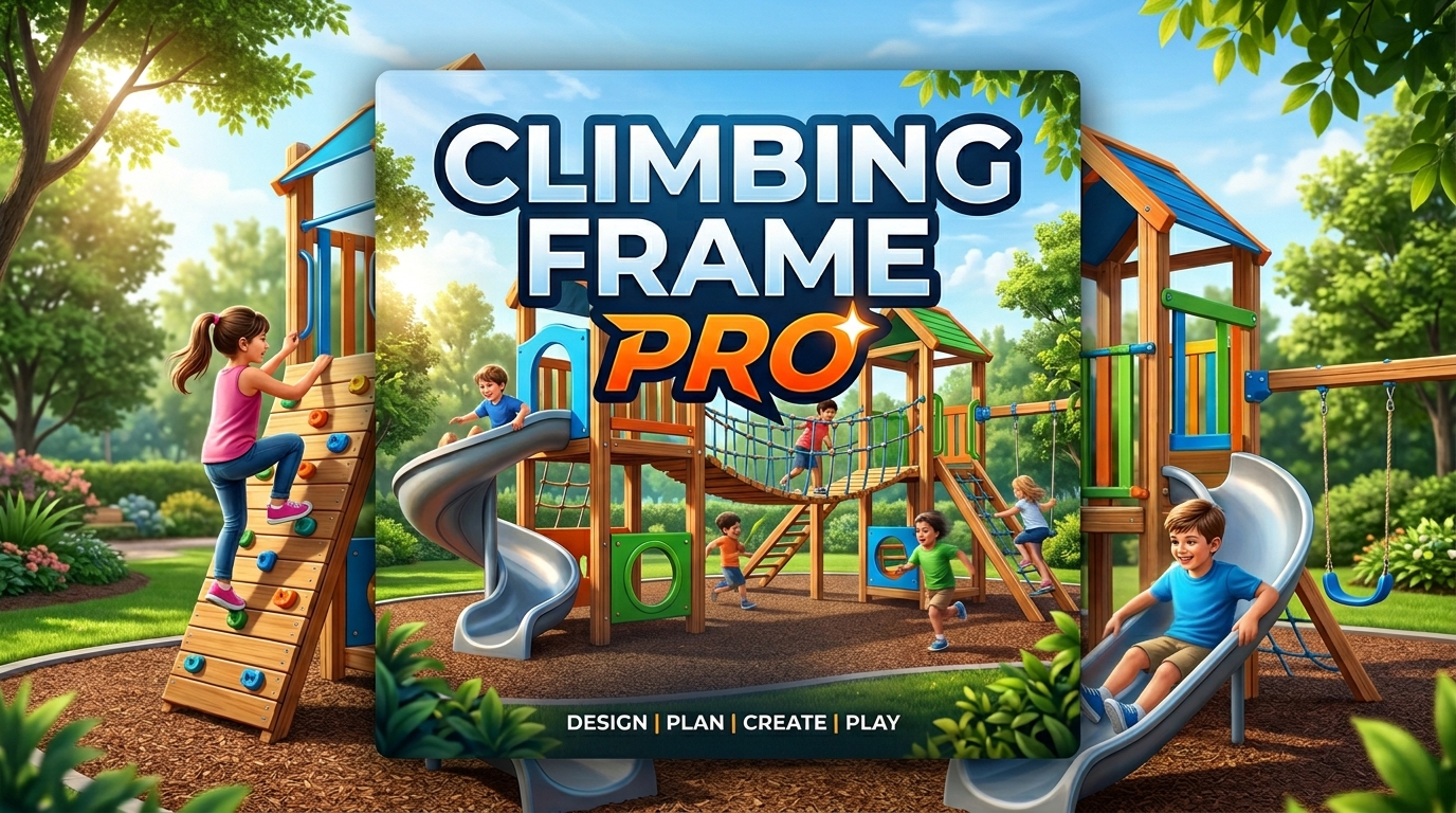 Climbing Frame Pro 3D kids climbing frame build planner