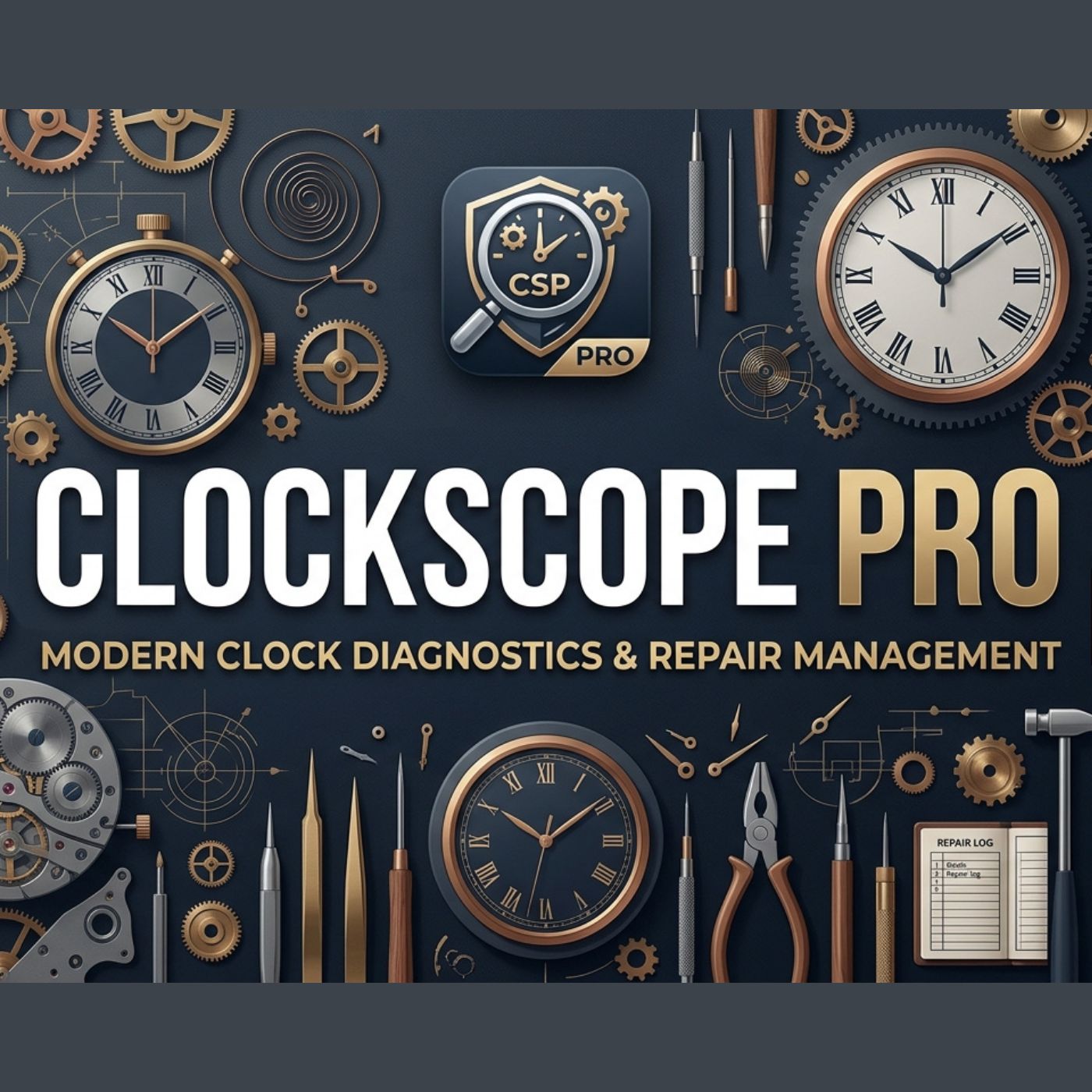 Clockscope Pro vintage clock condition assessment