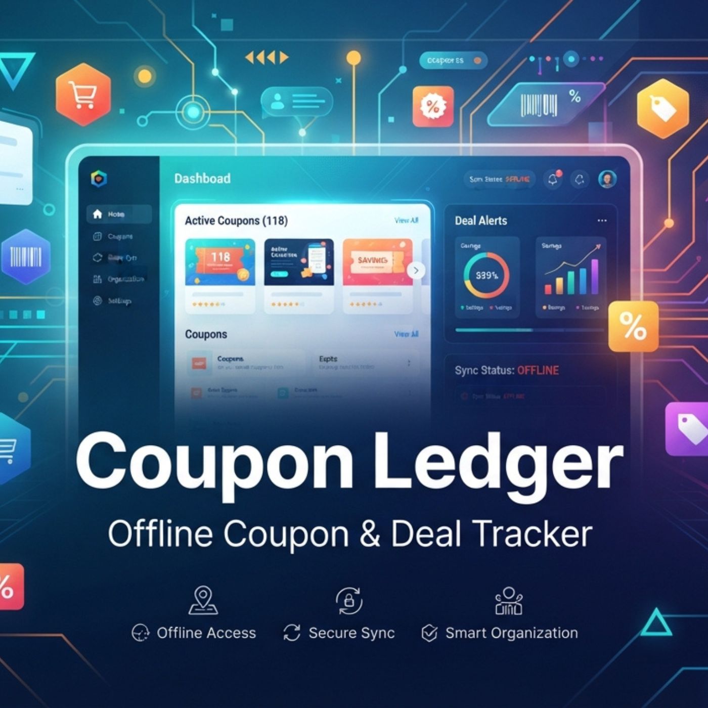 Coupon Ledger — Offline Coupon & Deal Tracker