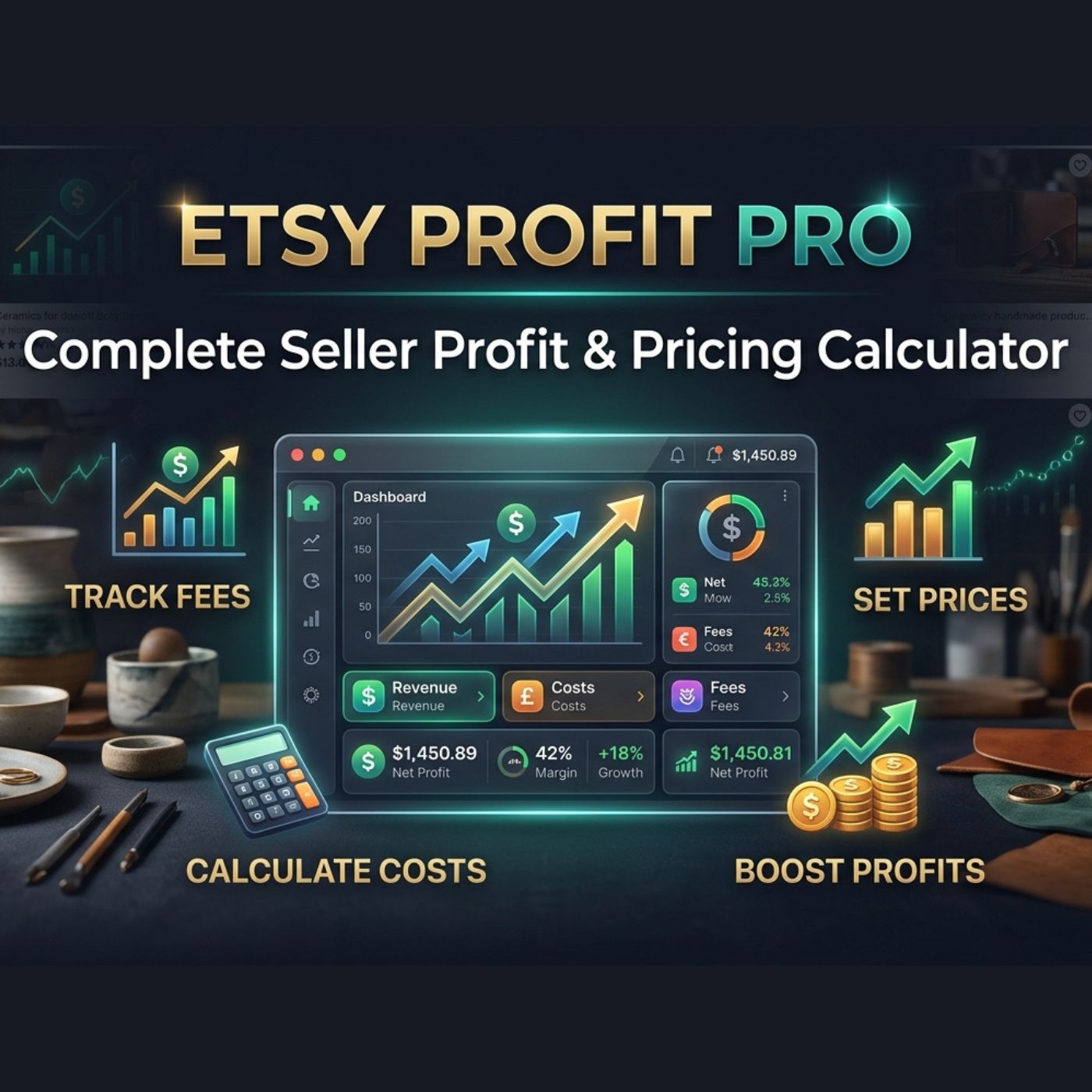 Etsy Profit Pro seller pricing and profit calculator