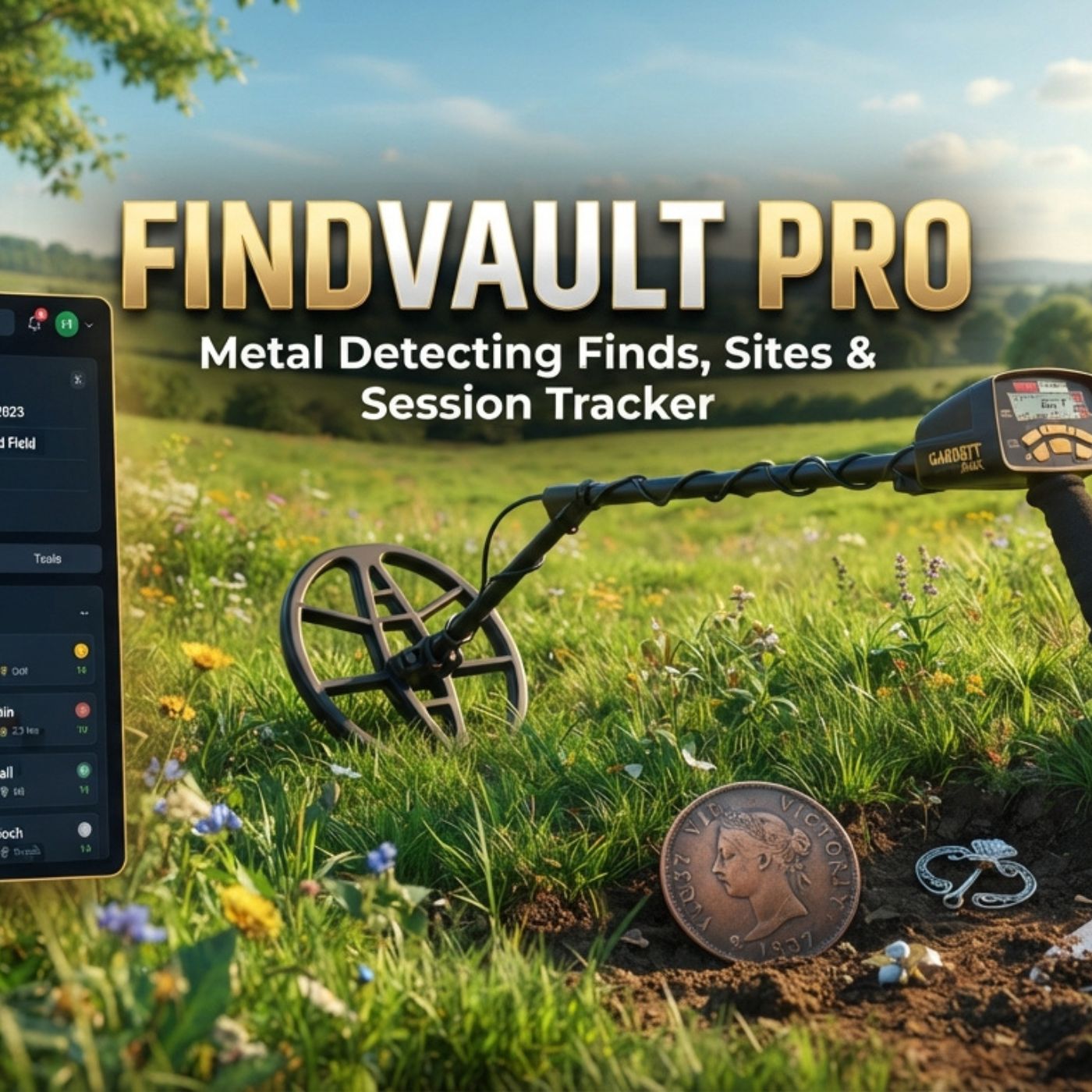 FindVault Pro — Metal Detecting Finds, Sites and Session Tracker
