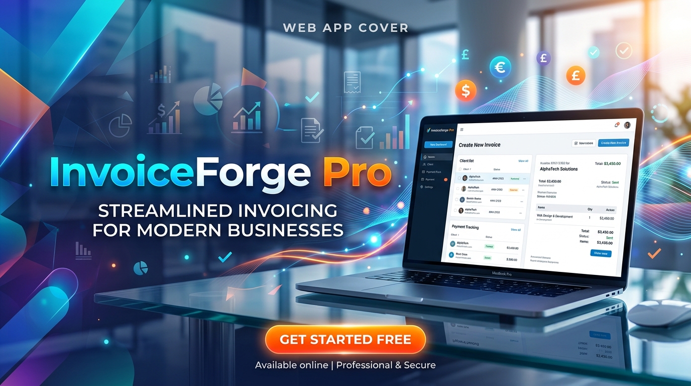 InvoiceForge Pro professional invoice generator