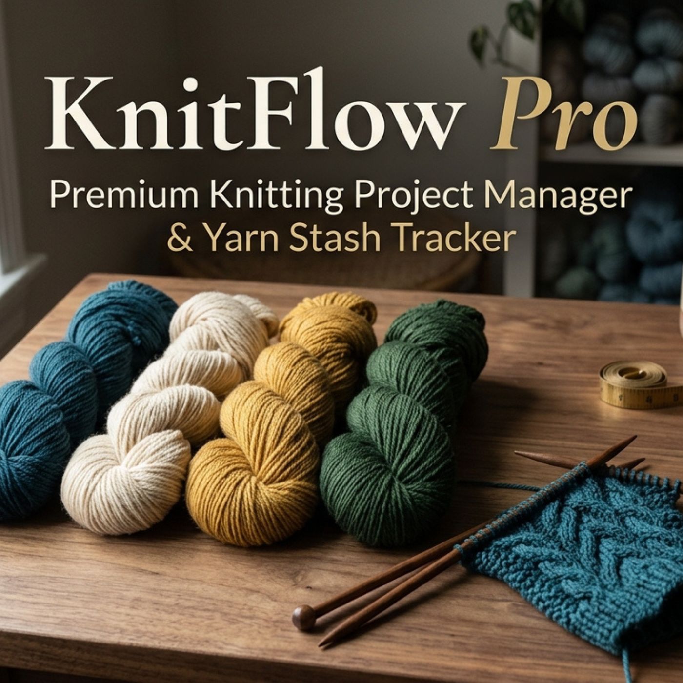 KnitFlow Pro — Knitting Project Manager & Yarn Stash Tracker