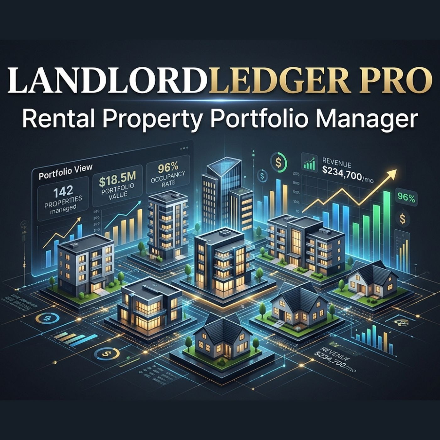 LandlordLedger Pro rental property portfolio manager