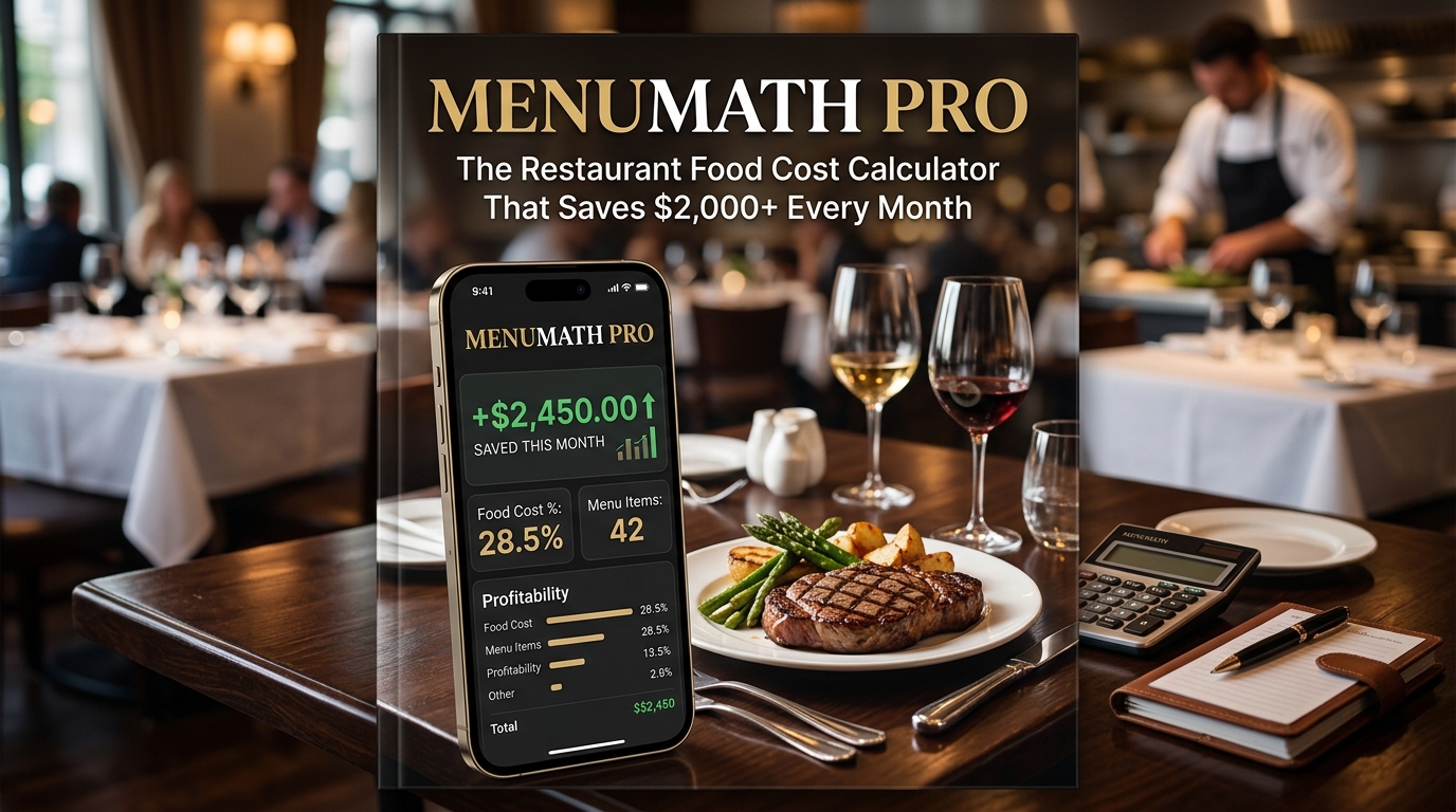 MenuMath Pro restaurant food cost calculator