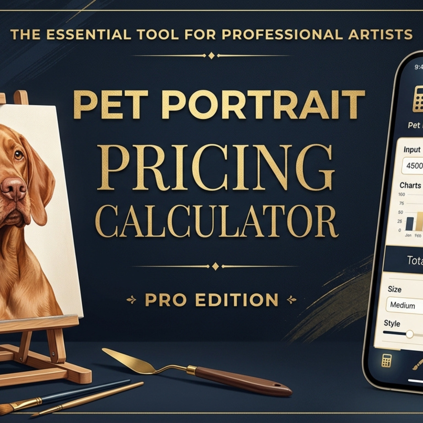 Pet Portrait Pricing Calculator for artists