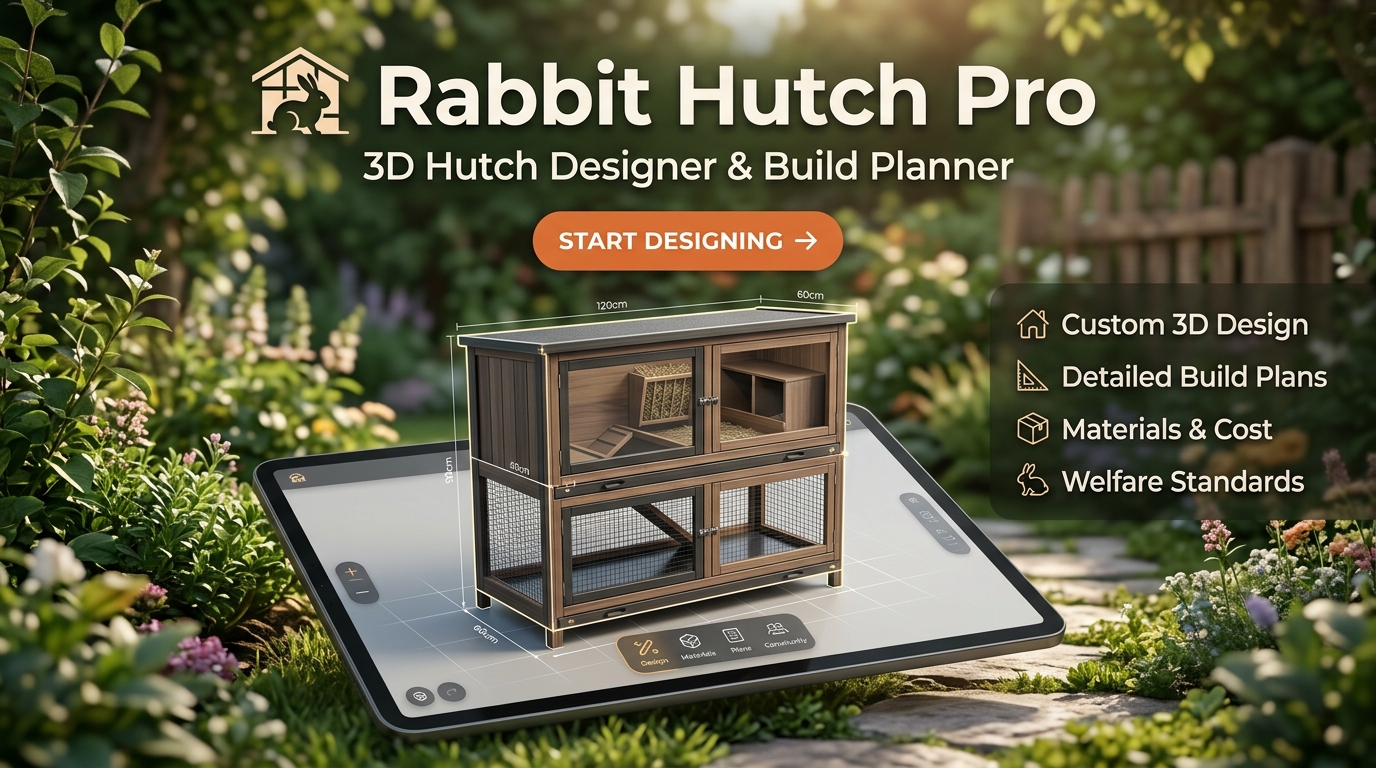 Rabbit Hutch Pro 3D hutch designer and build planner