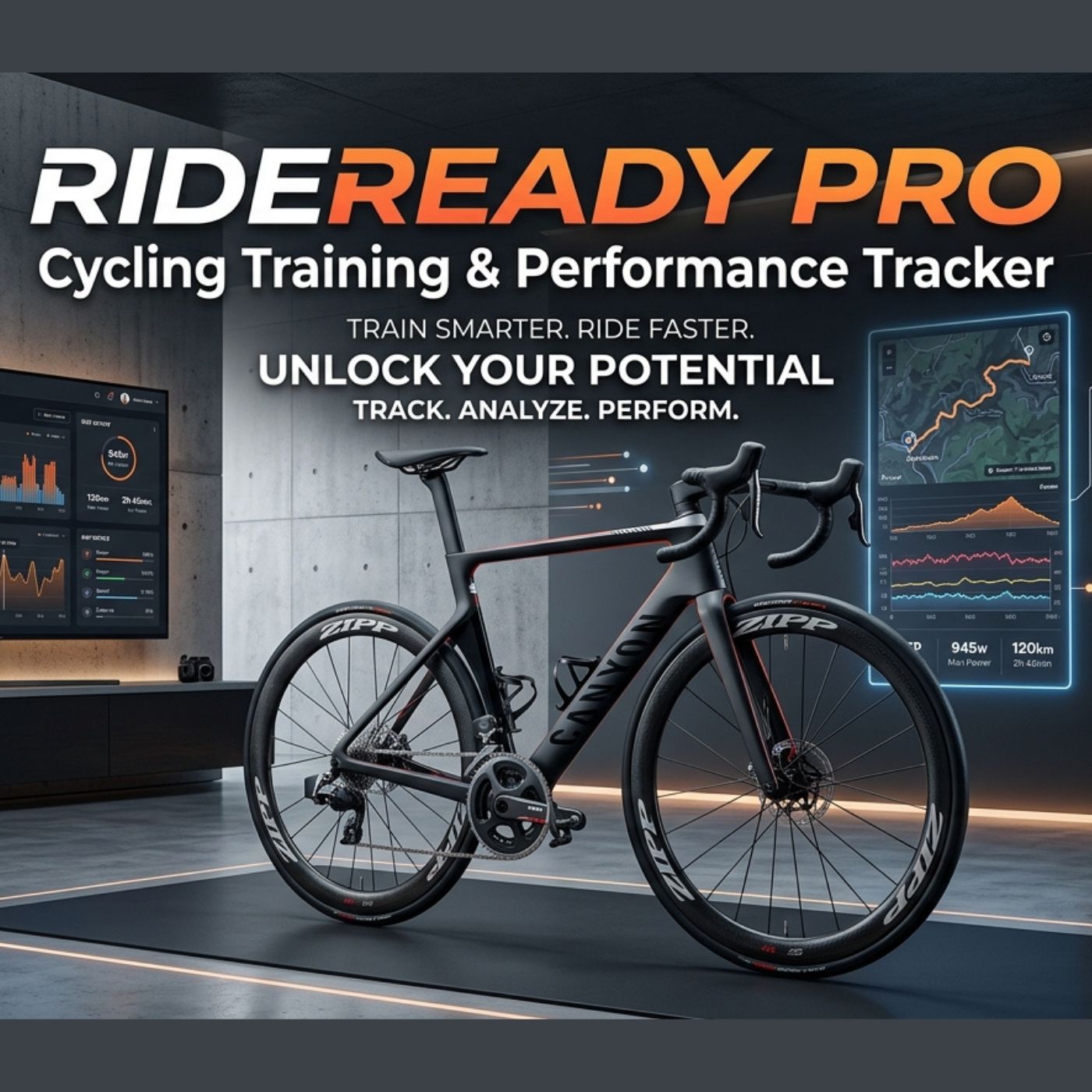 RideReady Pro cycling training and performance tracker app