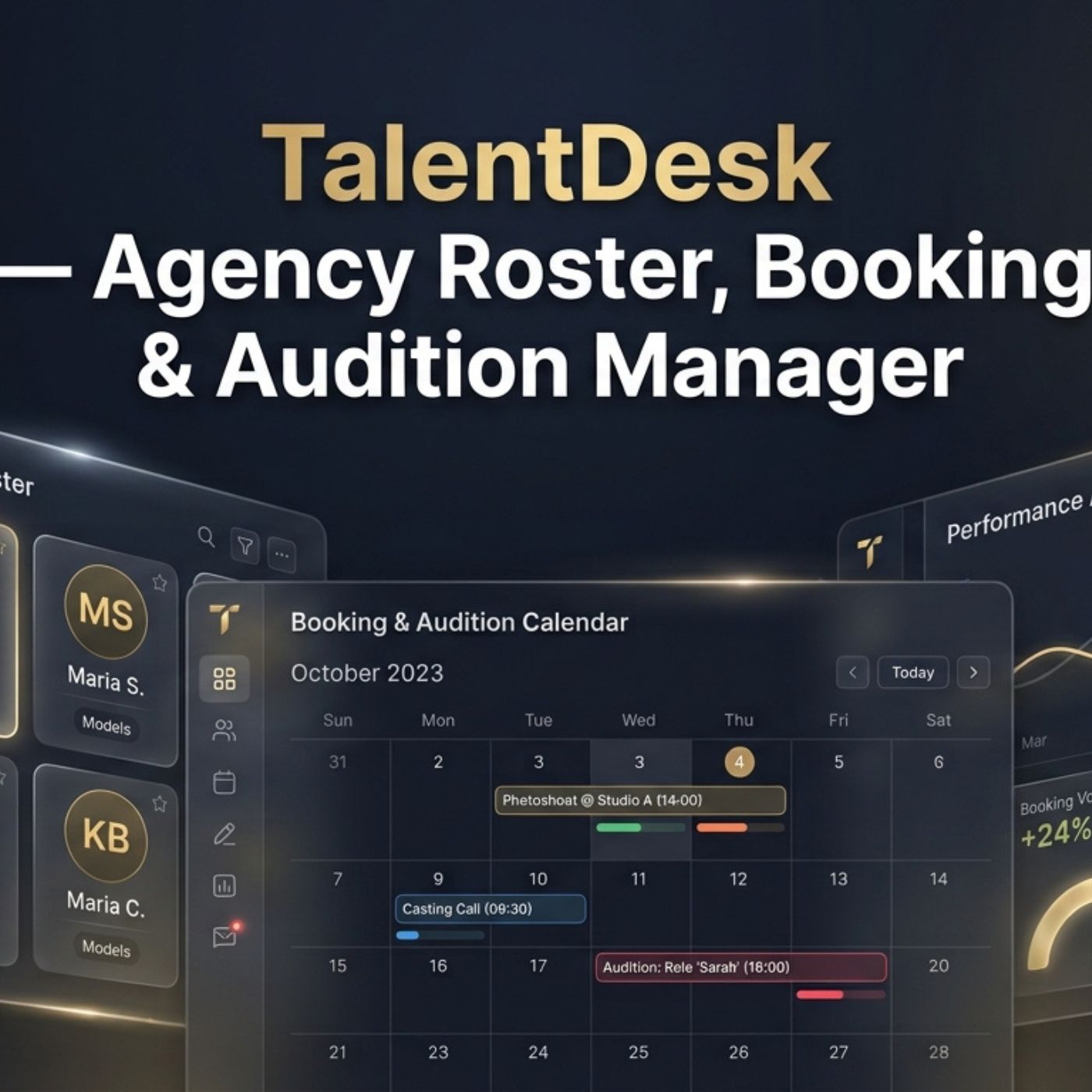 TalentDesk — Agency Roster and Booking Manager