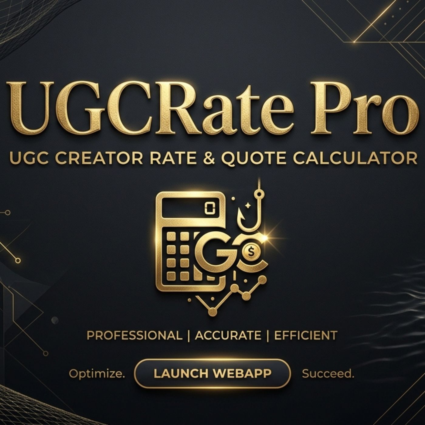 UGCRate Pro UGC creator rate and quote calculator